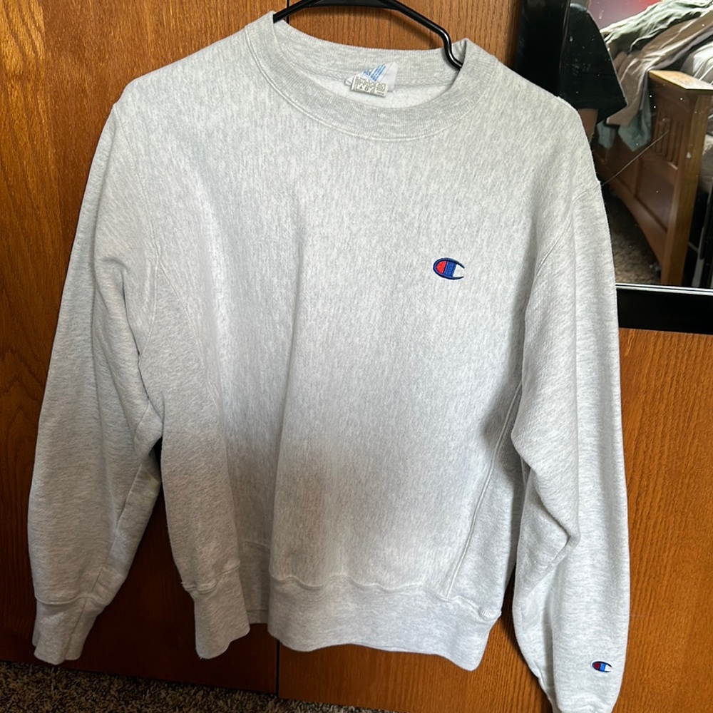 Womens Small champion crew in gray